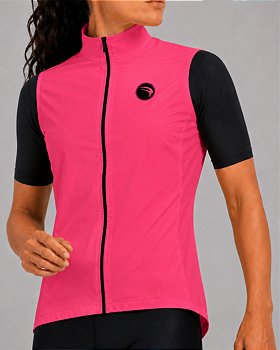 COLETE CORTA VENTO CICLISMO SÓDBIKE, 3 BOLSOS, ZIPER FULL - FEMININO