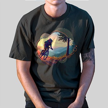 Camiseta Casual 100% Algodão