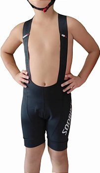 BRETELLE INFANTIL CICLISMO ELITE SÓDBIKE, FORRO GEL E ESPUMA MISTO