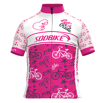 CAMISA CICLISMO INFANTIL SÓDBIKE, PROTEÇÃO SOLAR 20, 100% POLIÉSTER