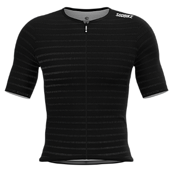 Camisa Ciclismo Elite On, Ziper full, Preta