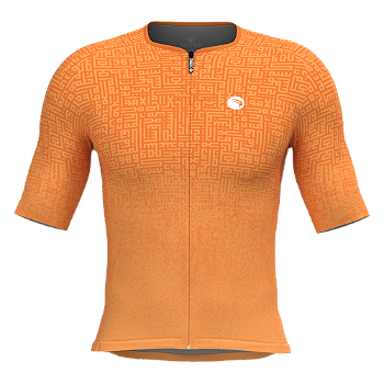CAMISA ELITE CRONOS SÓDBIKE, PROTEÇÃO SOLAR 50, ZIPER FULL, Laranja
