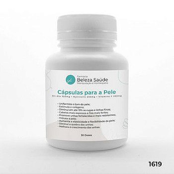 Cápsulas Estimulam o Colágeno e Uniformizam o Tom da Pele - 30 doses