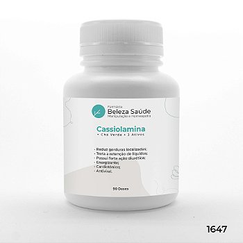 Cassiolamina + Chá Verde + 3 Ativos - Compulsão Alimentar - 90 doses