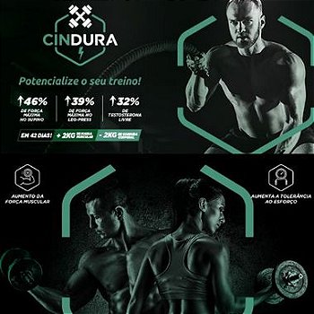 Cindura 800mg - Ganho de Massa, Força e Resistência - 30 doses