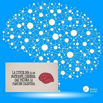 Citicolina 500mg - Citicoline Melhora Função Cognitiva - 30 doses