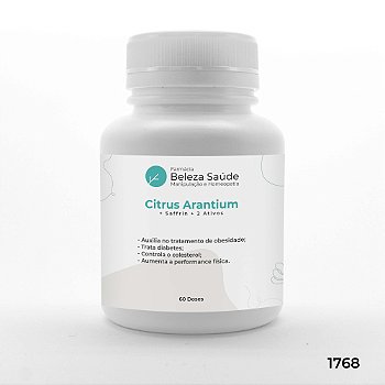 Citrus Aurantinum + Saffrin + 2 Ativos - Modulação do Peso - 60 doses