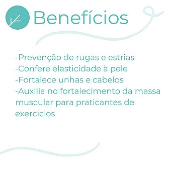 Colágeno Hidrolisado 300mg + Vitamina C 300mg - 120 doses