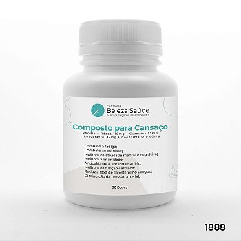 Composto para Cansaço Fraqueza Desânimo - 90 doses