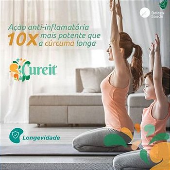 Cureit 250mg - Ação Anti-inflamatória e Auxílio no Combate de Infecções Virais - 90 cápsulas
