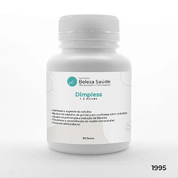 Dimpless + 3 Ativos - Antioxidante e Anti Celulite - 90 doses