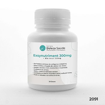 Exsynutriment 300mg + Bio Arct 150mg : Rugas, Flacidez e Envelhecimento Precoce - 30 doses