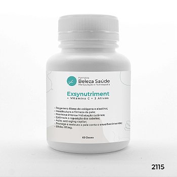 Exsynutriment + Vitamina C + 3 Ativos - Anti Idade Forte - 60 doses