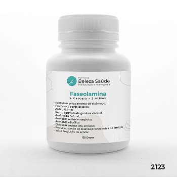 Faseolamina + Cascara + 3 Ativos - Modulação Corporal - 120 doses