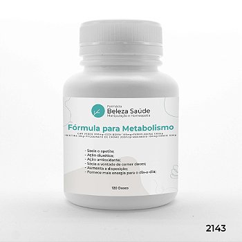 Fórmula Acelera o Metabolismo e Diurética - 120 doses