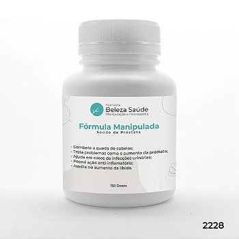 Fórmula Manipulada para Saúde da Próstata - 150 doses