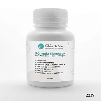 Fórmula Memorex - Para Memória e Concentração - 90 doses