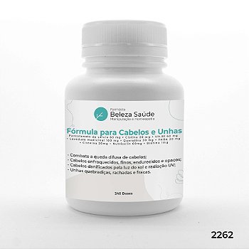 Fórmula para Cabelo e Unha Enfraquecidos Finos Quebradiços - 240 doses