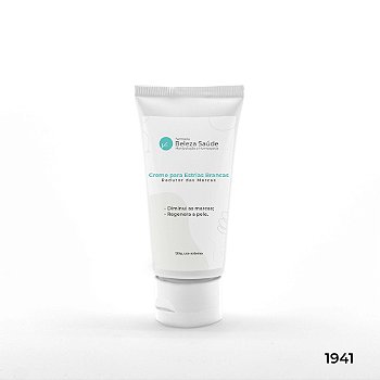 Creme para Estrias Brancas : Redutor das Marcas, Regenera a Pele - 120g
