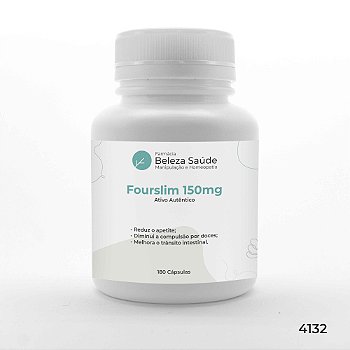 Fourslim 150mg : Ativo Autêntico 180 Cápsulas