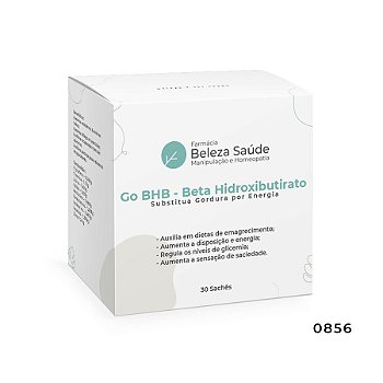 Go Bhb Beta Hidroxibutirato - Sachê 3 gramas Substitua Gordura por Energia - 30 doses
