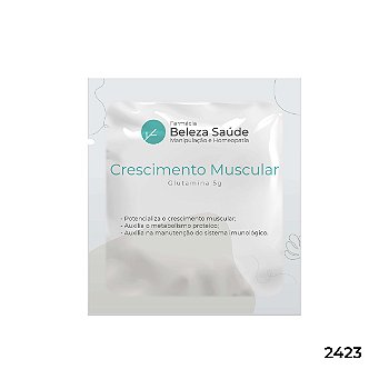 Glutamina 5g - Aminoácido Puro para Crescimento Muscular - 30 sachês