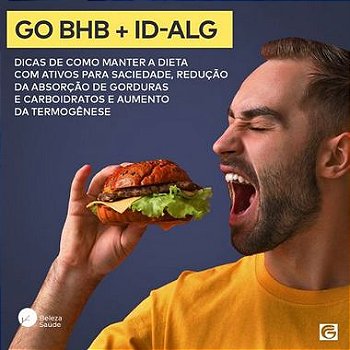 GO-BHB 3gr + ID-ALG 400mg : Sensação de Saciedade sem Perder Energia - 45 doses