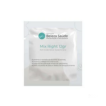 Mix Right 12gr - Aminoácidos Essenciais com a Proporção Molar do Dr. Lair Ribeiro - 135 doses