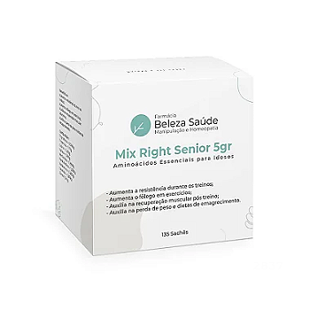 Mix Right Senior 5gr - Aminoácidos Essenciais para idosos - 135 Sachês