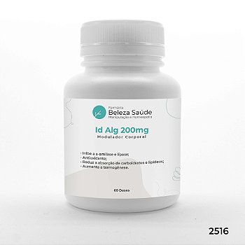 Id Alg 200mg - Modulador Corporal Gerenciamento de Peso - 60 doses