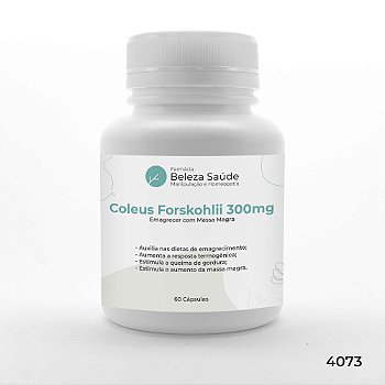Coleus Forskohlii 300mg : Emagre Massa Magra 60 Cápsulas