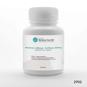 Meratrim 400mg + Griffonia 100mg Redução Cintura - 30 doses