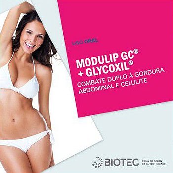 Modulip 100mg + Glycoxil 100mg - Auxilia Modulação Corporal - 60 doses