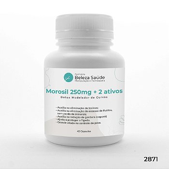 Morosil 250mg + 2 Ativos - Detox Modelador de Curvas - 45 doses