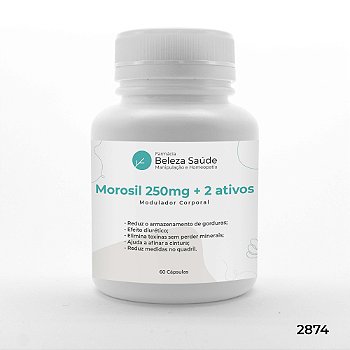 Morosil 250mg + Opuntia 250mg + Picolinato de Cromo 200mcg - Modulador Corporal - 60 doses