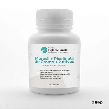 Morosil + Picolinato Cromo + 2 Ativos - Manutenção do Peso - 60 doses