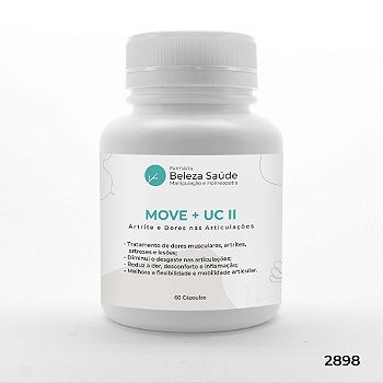 Move 50mg  + Uc II 20mg - Artrite e Dores nas Articulações - 60 doses
