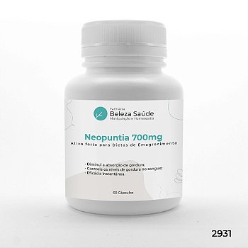 Neopuntia 700mg : Ativo Forte para Dietas de Emagrecimento - 60 doses