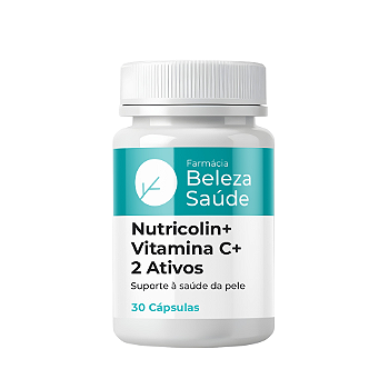 Nutricolin + Vitamina C + 2 Ativos Rugas e Flacidez 30 doses