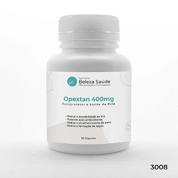 Opextan 400mg Fotoprotetor e Saúde da Pele - 30 doses