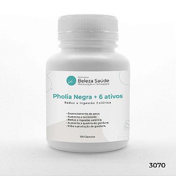 Pholia Negra + 6 Ativos - Reduz a Ingestão Calórica - 150 Cápsulas