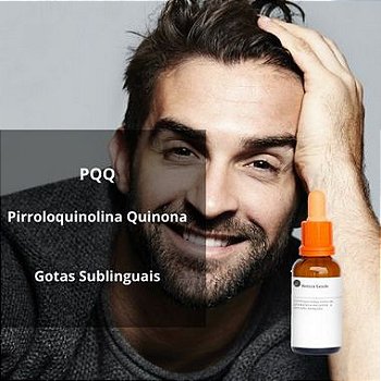Pqq Pirroloquinolina Quinona : Gotas Sublinguais para Combater os Cabelos Brancos - 120 Doses