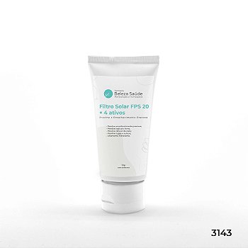 Previne Envelhecimento Precoce - Filtro solar FPS 20 + 4 Ativos - 75g