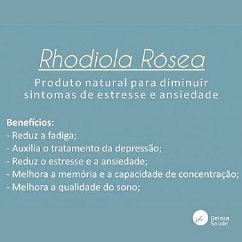 Rhodiola Rosea 500mg :  Energia, Vitalidade, Anti Stress - 120 Cápsulas