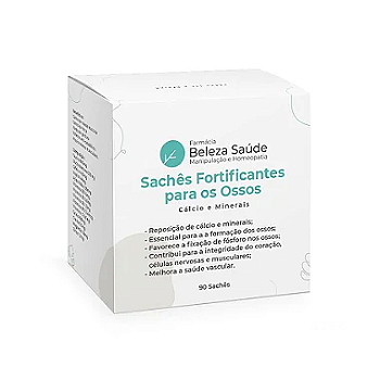 Sachês Fortificantes para os Ossos - Cálcio e Minerais - 90 Sachês