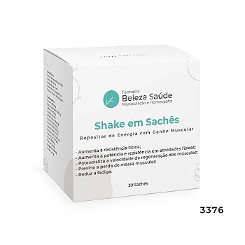 Shake em Sachês - Repositor de Energia com Ganho Muscular - 30 Sachês