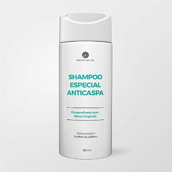 Shampoo Anticaspa Cetoconazol + Sulfeto De Selênio : 120ml