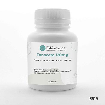 Tanaceto 120mg : Preventivo de Crises de Enxaqueca - 60 Cápsulas