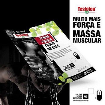 Testofen 300mg : Aumento da Força e Ganho de Massa Muscular - 30 Cápsulas