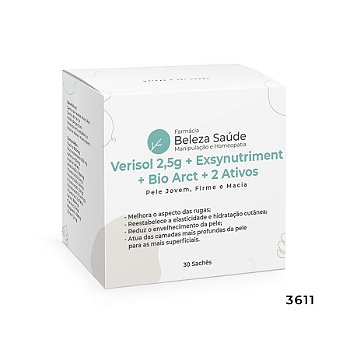 Verisol 2,5g + Dimpless + Vit. C + Exsynutriment + Bio Arct - 30 Sachês